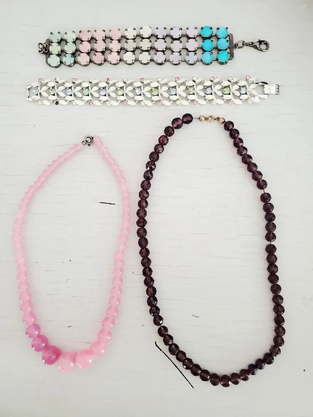 Vintage Necklace and Bracelet Lot of 4